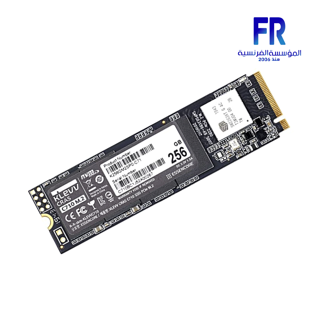 KLEVV CRAS C710 256GB M2 NVME INTERNAL SOILD STATE Drive | Alfrensia